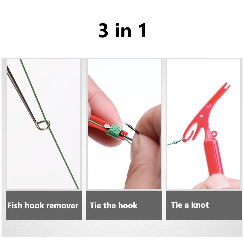1pc 3 in 1 Extractor Fishing U - Fishing Hook Sharpener ulasan dan harga