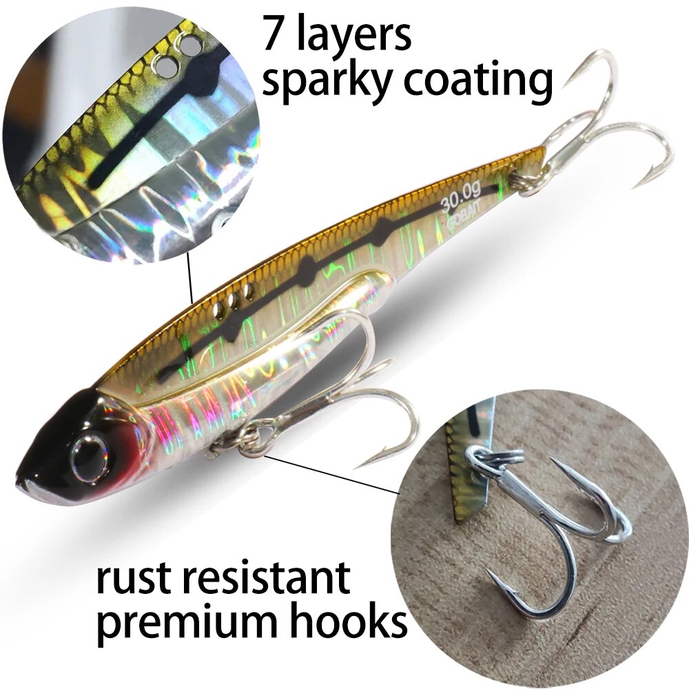 GOBAIT VIB Fishing Lure 20g 25 - Fishing Hook Treble ulasan dan harga