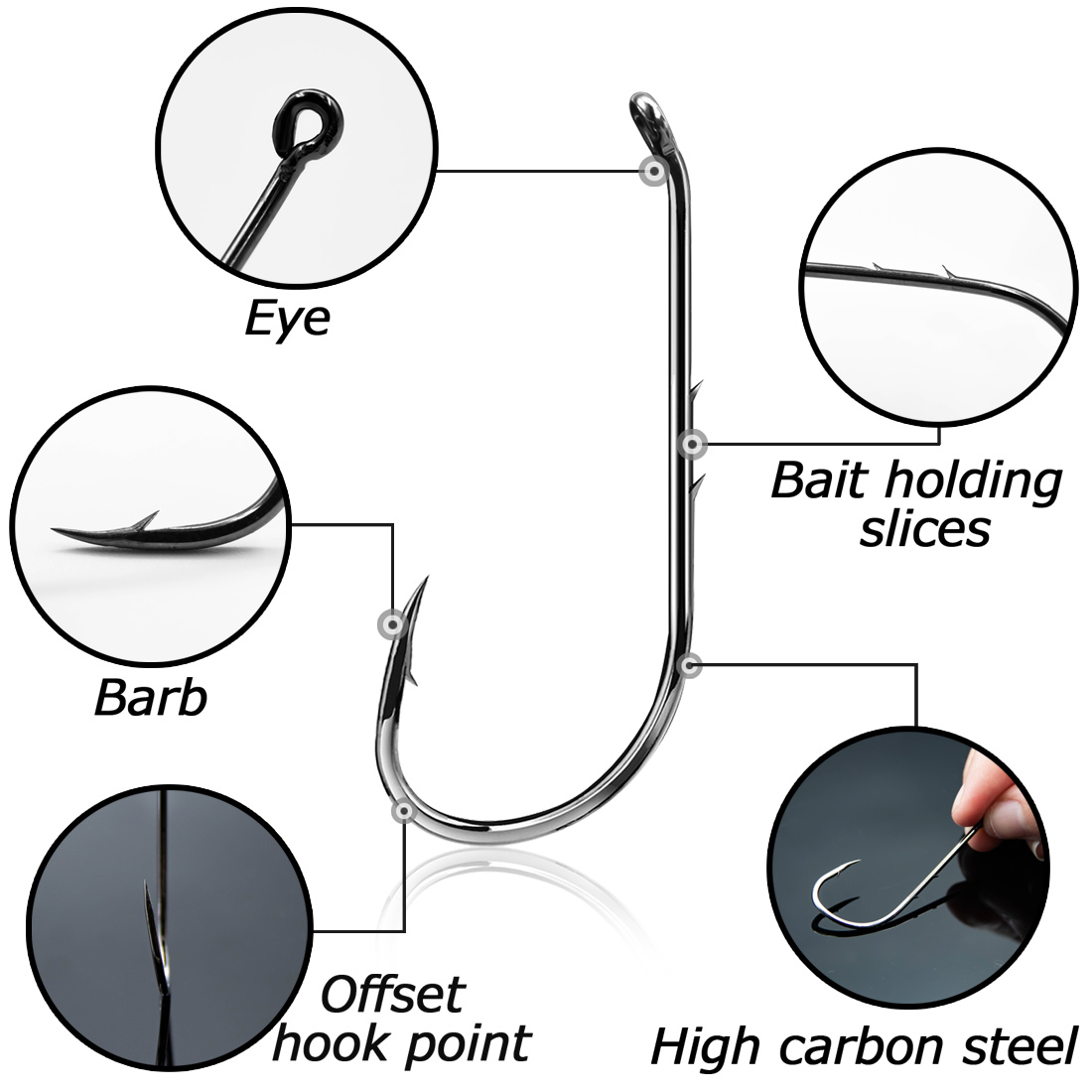 9KM Baitholder Fishing Hooks 5 - Fishing Hook Circle ulasan dan harga