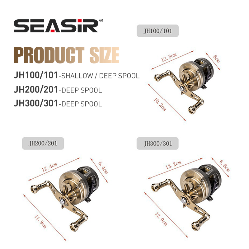 SEASIR JH All METAL Drum Baitc - Abu Garcia Reel Max ulasan dan harga