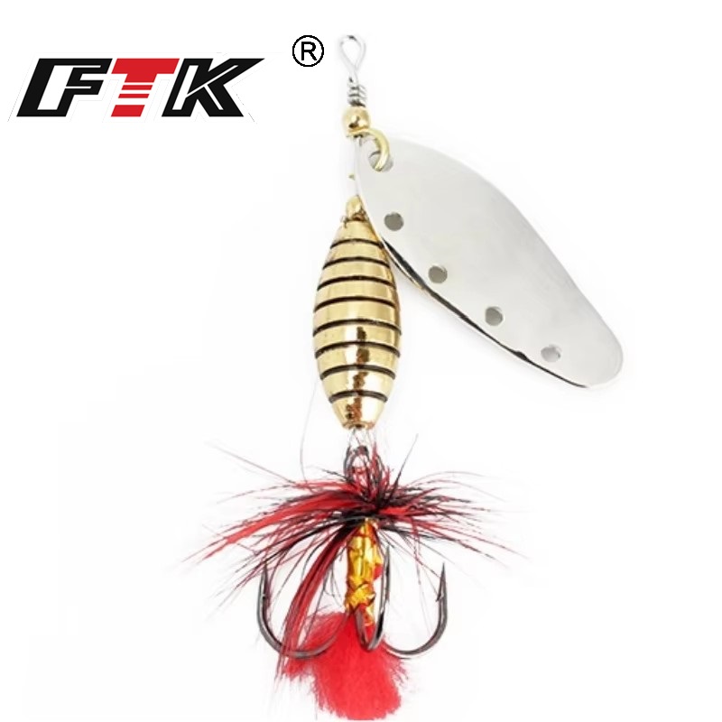FTK 6g 12g 16g Metal Spinner B - Fishing Hook Treble ulasan dan harga