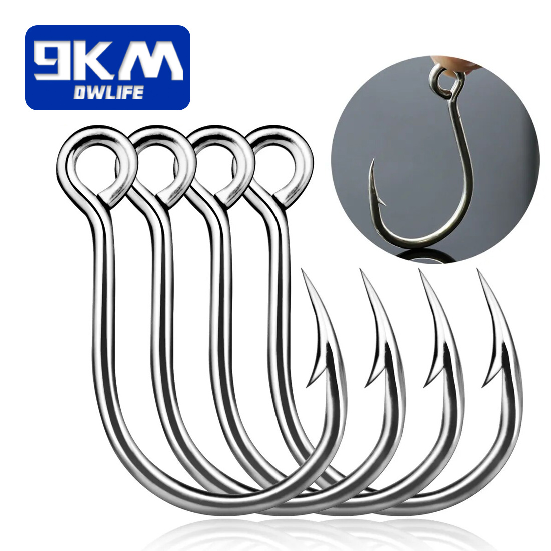 9KM Fishing Hooks 25Pcs Jig Ho - Fishing Hook Barbless ulasan dan harga