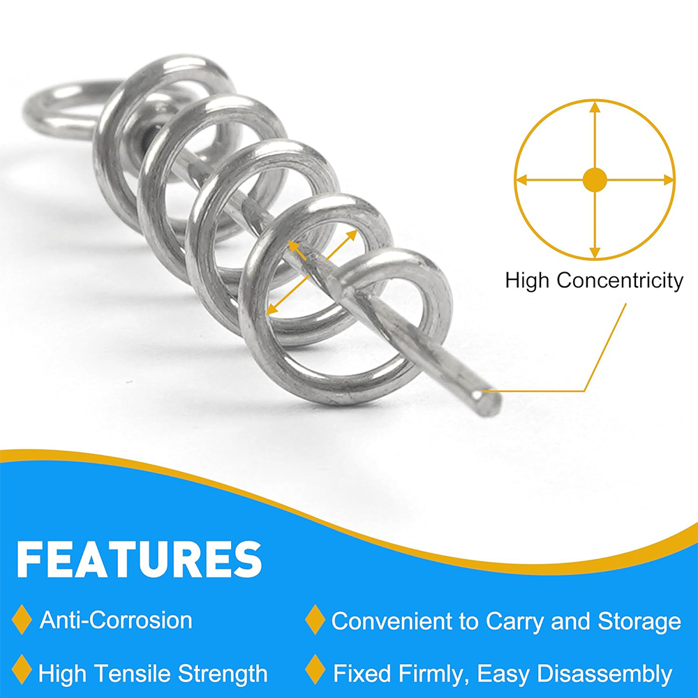 50Pcs Spring Twist Lock Fishin - Fishing Hook Box ulasan dan harga