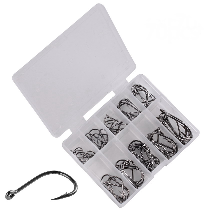 70Pcs/box Fishing Hooks Set Ki - Fishing Hook Circle ulasan dan harga