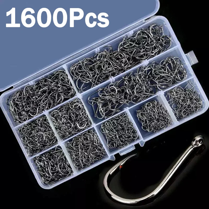 50-1600Pcs/BoxFishing Hooks Ca - Fishing Hook Barbless ulasan dan harga