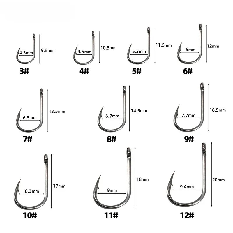 50-1600Pcs/BoxFishing Hooks Ca - Fishing Hook Barbless ulasan dan harga