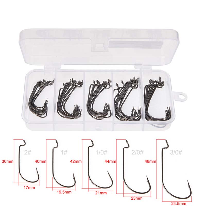 50Pcs/Box High Carbon Steel Fi - Fishing Hook Box ulasan dan harga
