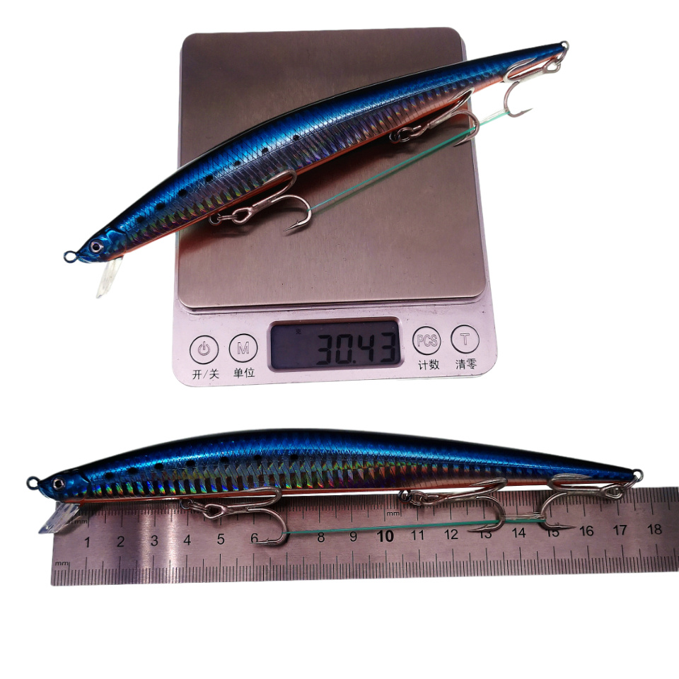 MUKUN 175mm 30g Long Cast Minn - Fishing Hook Treble ulasan dan harga