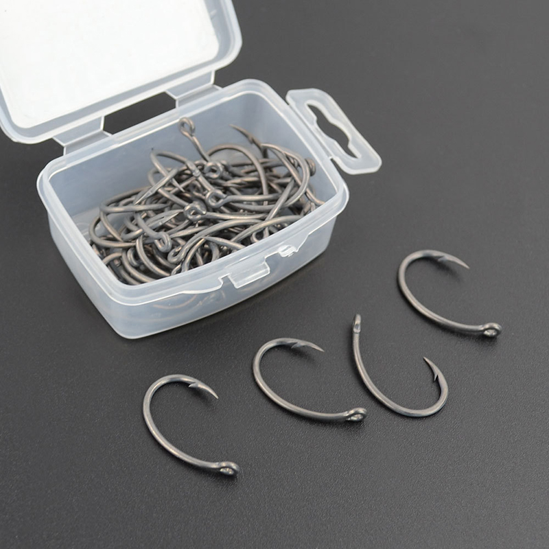 New Hirisi 50pcs Boxed Hooks B - Fishing Hook Box ulasan dan harga