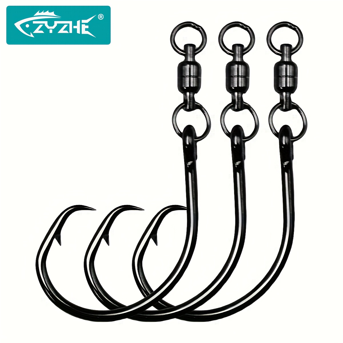 ZYZHE 3/6/9pcs Circle Hooks Wi - Fishing Hook Barbless ulasan dan harga