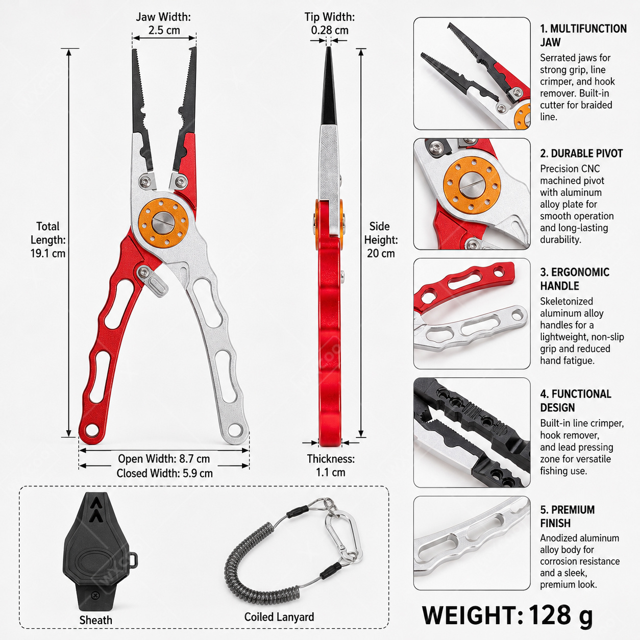 Multi Function Aluminum Alloy  - Fishing Hook Remover ulasan dan harga
