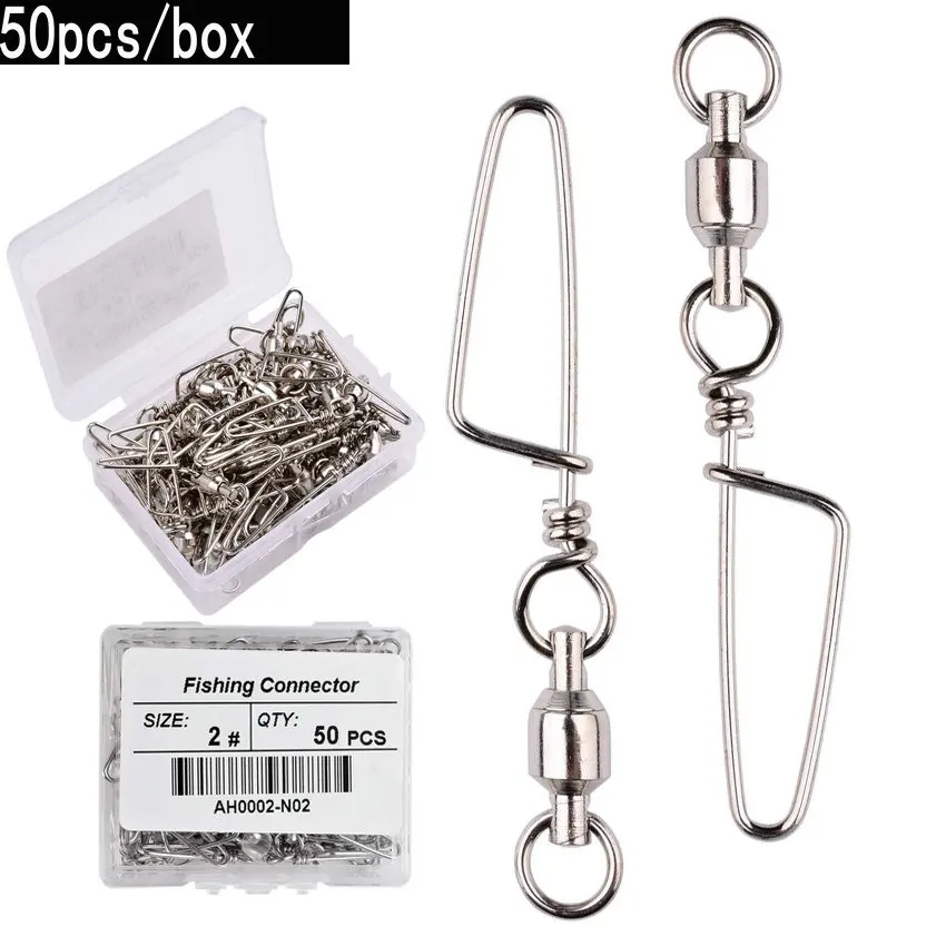 50pcs Fishing Ball Bearing Swi - Fishing Hook Box ulasan dan harga
