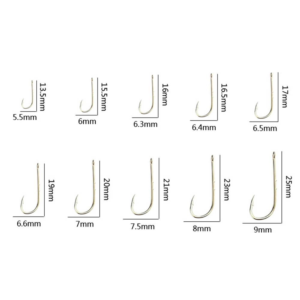 50/100pcs Silver Long Handled  - Fishing Hook Circle ulasan dan harga