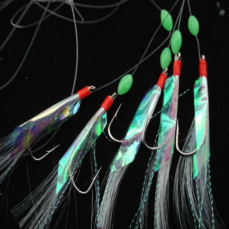5 Pcs/Set Multi-Color Soft Sil - Fishing Hook Assortment ulasan dan harga