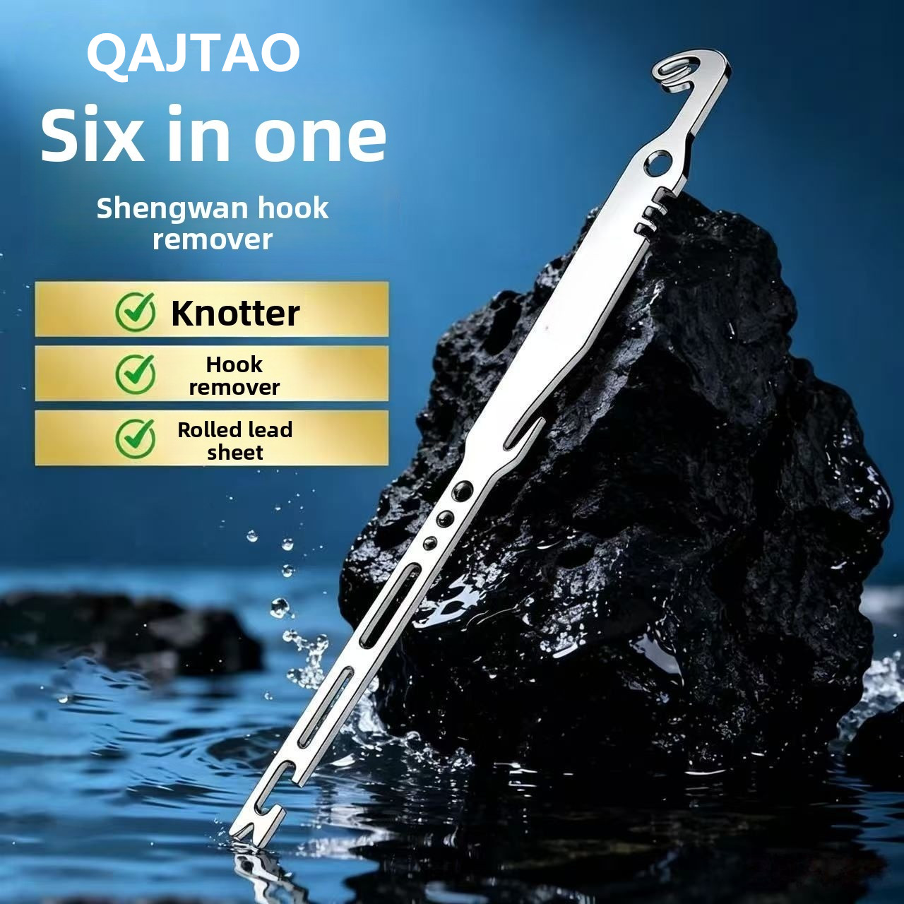 QAJTAO 4 pieces 6-in-1 stainle - Fishing Hook Sharpener ulasan dan harga