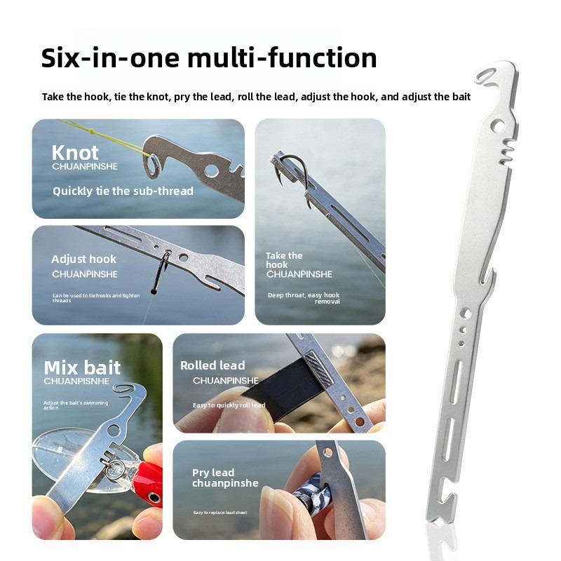 QAJTAO 4 pieces 6-in-1 stainle - Fishing Hook Sharpener ulasan dan harga