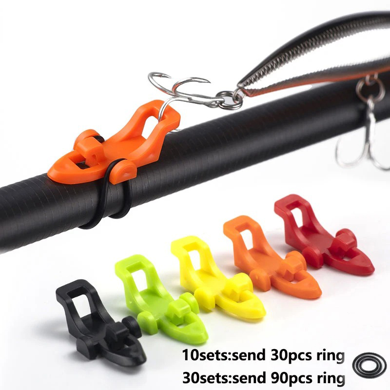 10-30pcs Fishing Rod Pole Hook - Fishing Hook Box ulasan dan harga